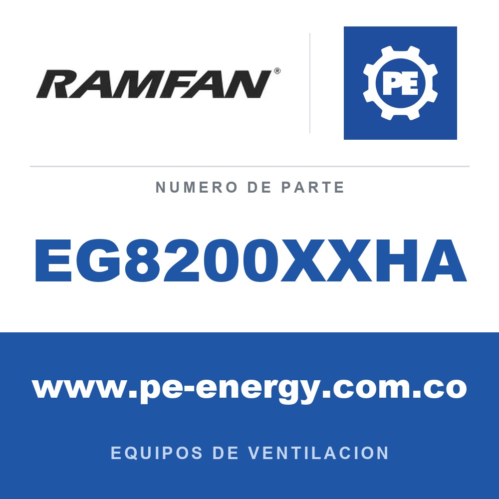 RamFan EG8200XXHA - RamFan EG8200XXHA Ensamblaje de carcasa de ventilador EFi150XX 16"