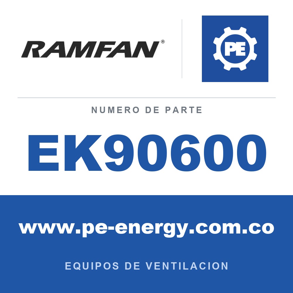RamFan EK90600 - RamFan EK90600 EX550 3 hp PPV sin escobillas, 115V, todoterreno