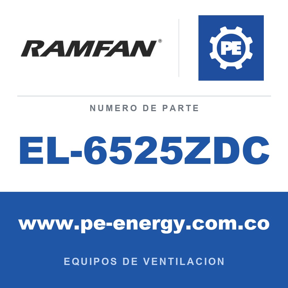 RamFan EL-6525ZDC - RamFan EL-6525ZDC EX150Li ALL Terrain "Paquete de Cero Tiempo de Inactividad"