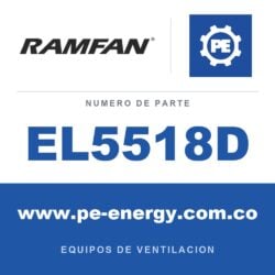 RamFan EL5518D - RamFan EL5518D EX50Li-18 Ventilador PPV sin escobillas 18V 18"