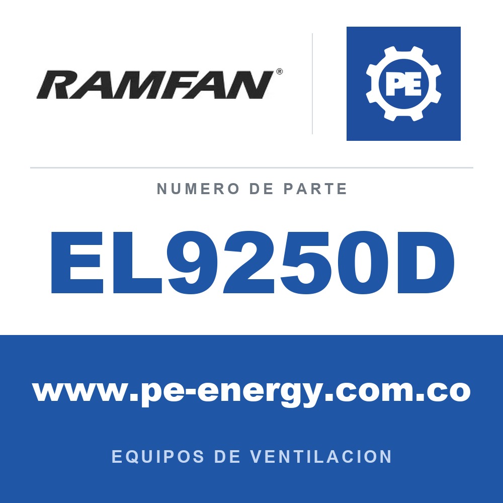 RamFan EL9250D - RamFan EL9250D Soporte de batería para EX50Li-18V