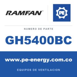 RamFan GH5400BC - RamFan GH5400BC Ventilador GX355ES 18" con Honda GX200-Arranque eléctrico, enfriamiento de frenos de aeronaves
