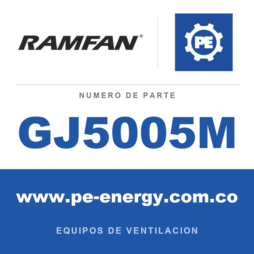 RamFan GJ5005M - RamFan GJ5005M Ventilador de grandes estructuras GX600 28"