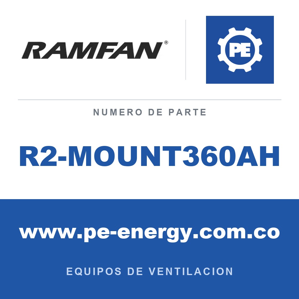 RamFan R2-MOUNT360AH - RamFan R2-MOUNT360AH Montaje de batería PRO-CONNECT para EX50Li/EX150L