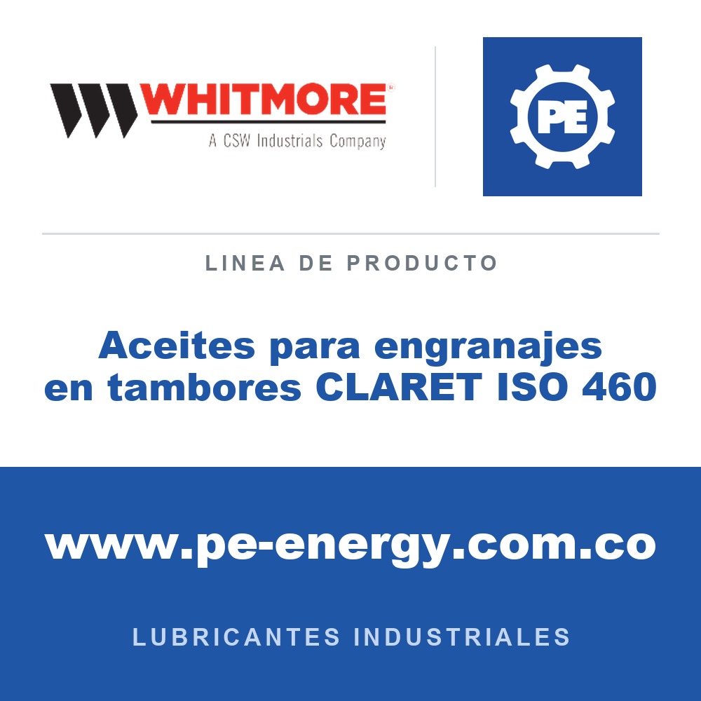 Whitmore Aceites para engranajes en tambores CLARET ISO 460 - Aceites para engranajes en tambores CLARET ISO 460