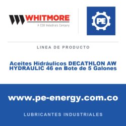 Whitmore Aceites Hidráulicos DECATHLON AW HYDRAULIC 46 en Bote de 5 Galones - Aceites Hidráulicos DECATHLON AW HYDRAULIC 46 en Bote de 5 Galones