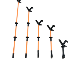 SHST90A - Hand Safety Tool Co. Herramienta de seguridad manual tipo pértiga de empuje / tracción sin contacto ShoveIt - Inserciones de aluminio, 90" de longitud - Hand Safety Tool