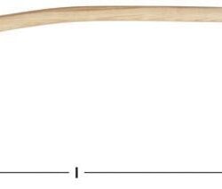 AMPCO A-2 Azuela ferroviaria 5'' hoja 34'' long. total