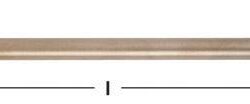 AMPCO W-256 Barra deslizante 13/16 diám. 18'' long. total