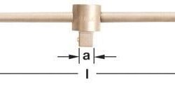 AMPCO T-1 Maneral deslizante en '' D 22'' long. total
