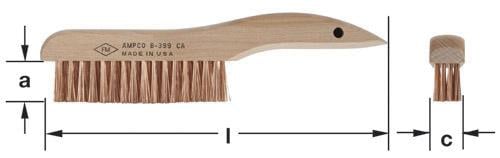 AMPCO Brush Scratch Shoe Handle AMPCO AMPCO