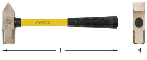 AMPCO Hammer Cross Peen 1 AMPCO AMPCO