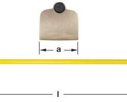 AMPCO H-100FG Azadón mezclador recto 6x55'' long. total