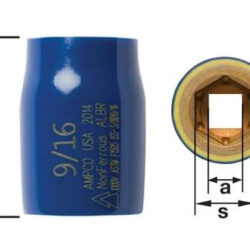 AMPCO ISS-3/8D1/2 Dado estándar aislado 3/8D 1/2''