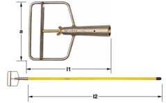 AMPCO M-1286 Portatrapeador 6-1/2'' sin mango
