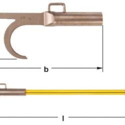 AMPCO PP-48D Pértiga con gancho 48'' long. total con mango D
