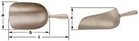 AMPCO S-43 Cucharón para azúcar 8'' long. total