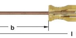 AMPCO S-52 Destornillador punta gabinete 1/4''