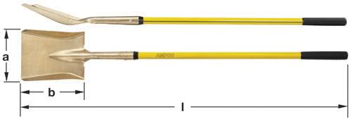 AMPCO Shovel Square Pt Long Handle AMPCO AMPCO