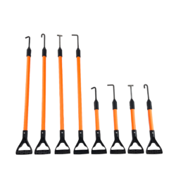 HOOKIT-LHS - Hand Safety Tool Co. Herramienta de seguridad manual HookIt No Touch - Estándar (44" OAL), giratorio, gancho en L