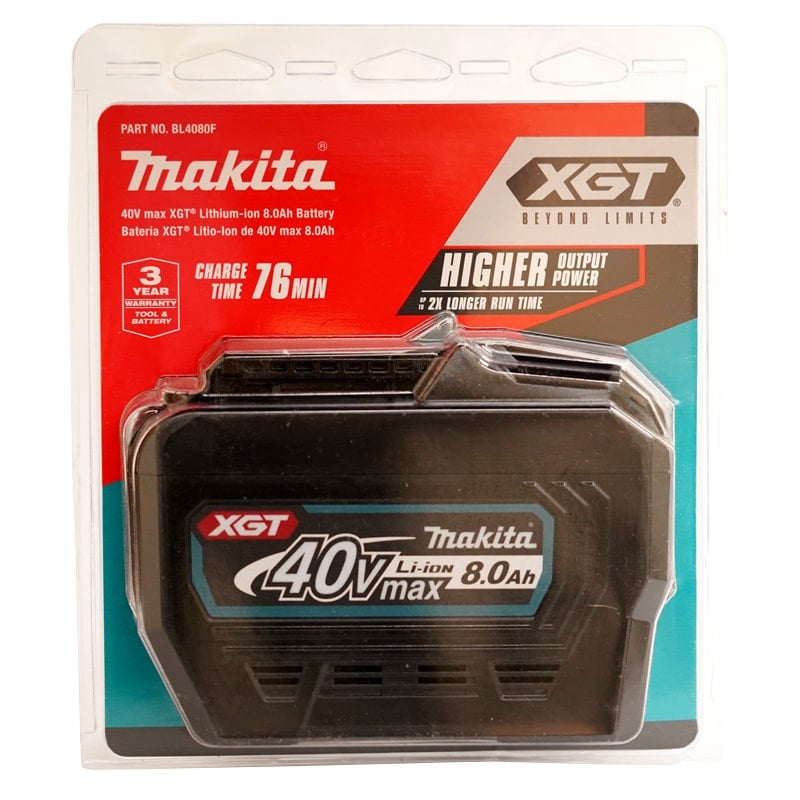 Super Vac BK08 X2 Makita XGT 8Ah Batteries 2 Pack Super Vac Super Vac