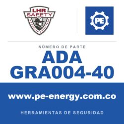 LHR ADA GRA004-40 - LHR ADA GRA004-40 Grappler 4, herramienta de seguridad manual con gancho doble/borde plano de 40"