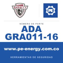 LHR ADA GRA011-16 - LHR ADA GRA011-16 Grappler 11, herramienta de seguridad manual de gancho "L" 16"
