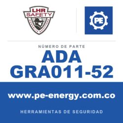 LHR ADA GRA011-52 - LHR ADA GRA011-52 Grappler 11, herramienta de seguridad manual con gancho tipo "L" de 52"