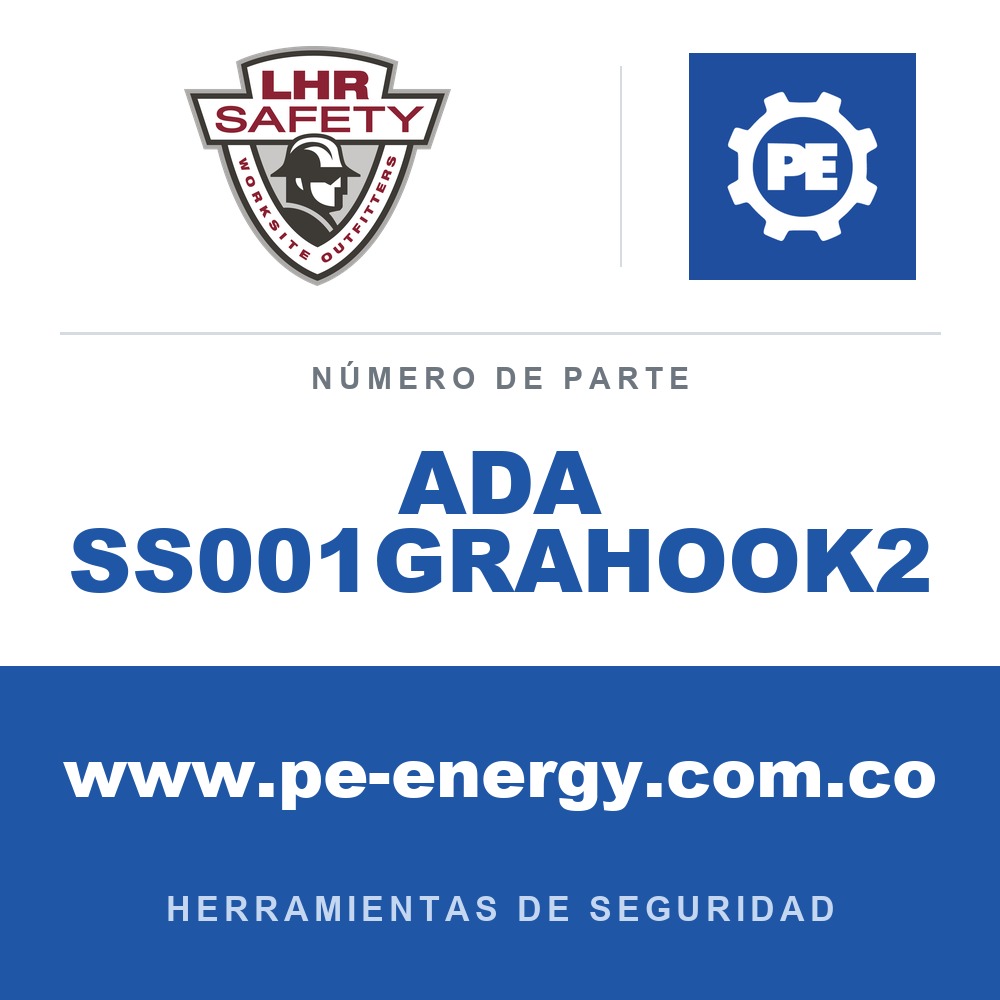 LHR ADA SS001GRAHOOK2 - LHR ADA SS001GRAHOOK2 Herramienta de seguridad manual Sling-Stik de + accesorio GRAHOOK2