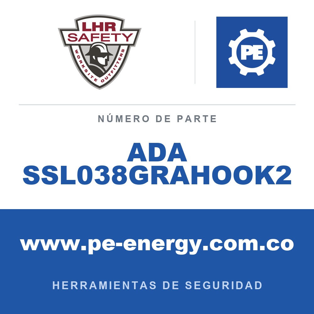 LHR ADA SSL038GRAHOOK2 - LHR ADA SSL038GRAHOOK2 Herramienta de seguridad manual Sling-Stik Lite 38"+ accesorio GRAHOOK2