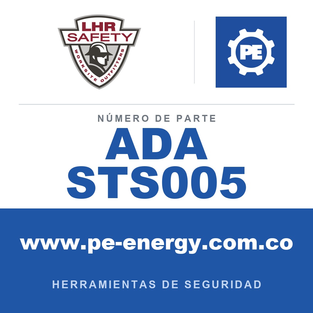 LHR ADA STS005 - LHR ADA STS005 Safe-T-Stik SR, línea de vida magnética de alcance corto de 2.5'