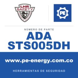 LHR ADA STS005DH - LHR ADA STS005DH Safe-T-Stik SR, línea de vida magnética de alcance corto de 2.5' con mango en D