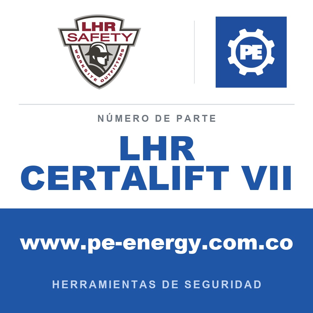 LHR LHR CERTALIFT VII - LHR CERTALIFT VII Elevador de palets con herrajes Crosby de 7,000 lb. de capacidad