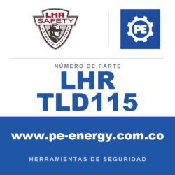 LHR LHR TLD115 - LHR TLD115 Línea de vida (tagline), recubierta, sin enredos, con gancho de seguridad de 5/8" x 15 ft. NARANJA