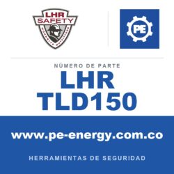 LHR TLD150 Línea de seguridad, recubierta sin enredos con gancho de seguridad 5/8" x 50 ft. MARRÓN
