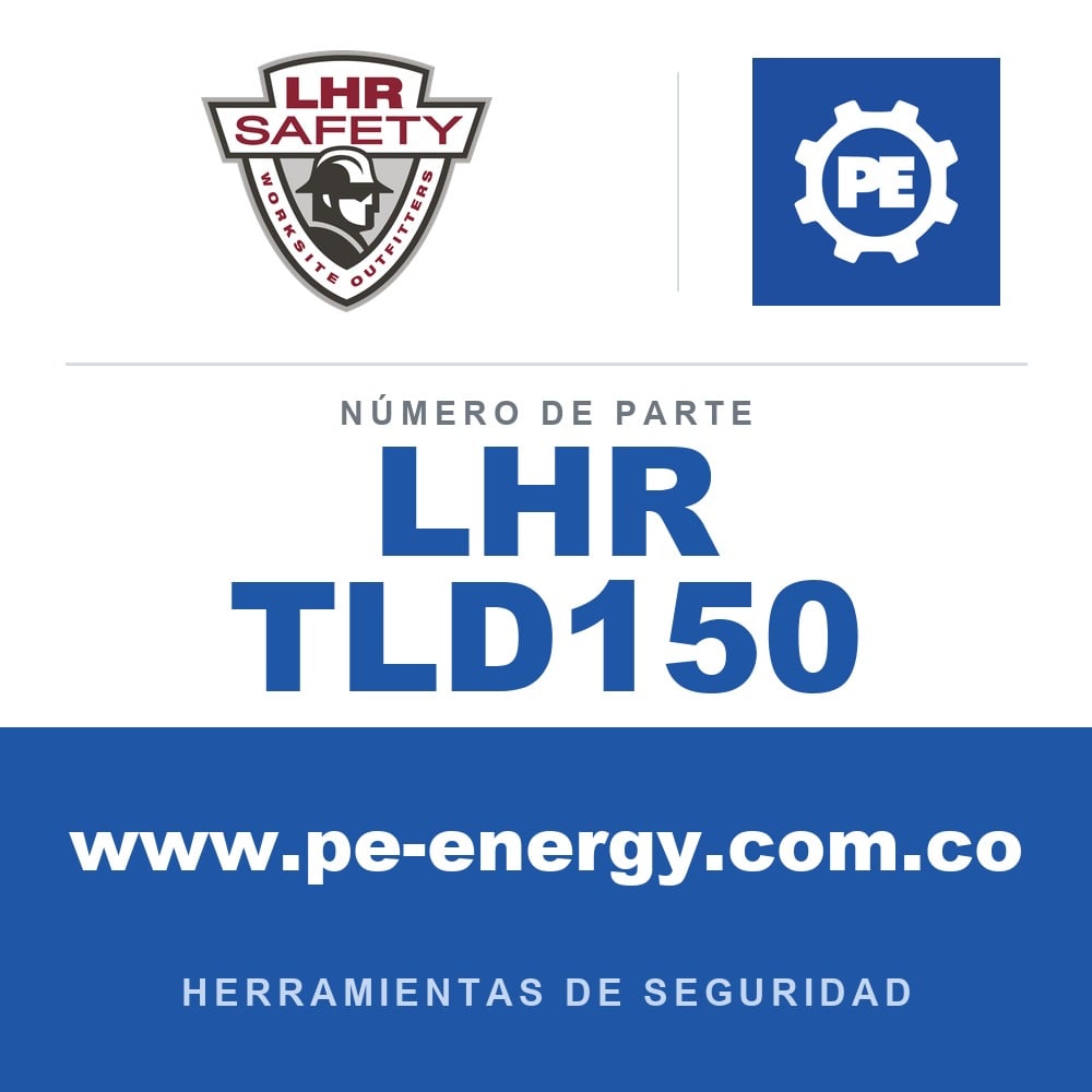 LHR TLD150 Línea de seguridad, recubierta sin enredos con gancho de seguridad 5/8" x 50 ft. MARRÓN