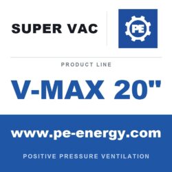 Super Vac VM20-BD-SP Ventilador PPV a batería VM20 20" Valor V-MAX - DeWalt FLEXVOLT