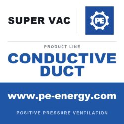 Super Vac 12x20HZ1 Ductos en espiral conductores para ubicaciones peligrosas - Conducto de 12" x 20'