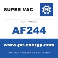 Super Vac AF244 Ventilador neumático para espacios confinados serie F de 24"