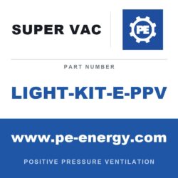 Super Vac LIGHT-KIT-E-PPV Kit de luces LED para ventiladores eléctricos PPV