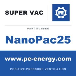Super Vac NanoPac25 8" Nano con 25 Ft. de ducto conductivo