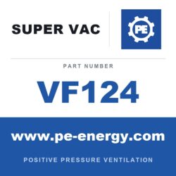 Super Vac VF124 Ventilador eléctrico de velocidad variable para espacios confinados serie F de 12"