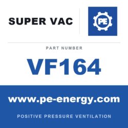 Super Vac VF164 Ventilador eléctrico de velocidad variable para espacios confinados serie F de 16"