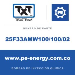 Texsteam 25F33AMW100/100/02 Bomba - 25F3 BOMBA (PUMP) 3/8 TRÍPLEX (TPLX) 30:1 SS TEF-BUN/BUN Y BUN/BUN