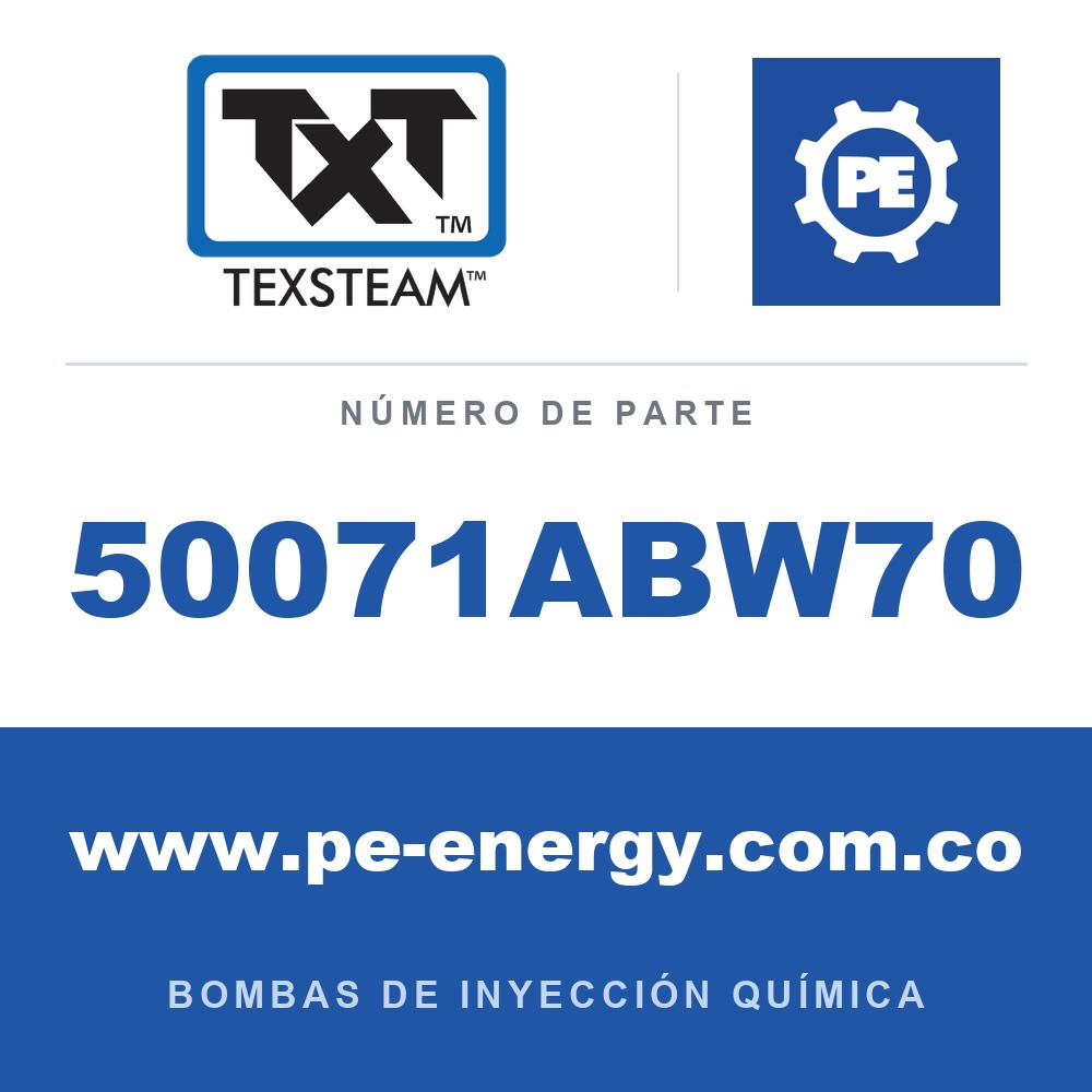 Texsteam 50071ABW70 Bomba - 5007 BOMBA (PUMP) 1" CABEZAL (HEAD) SIMPLEX SS SDP/SDP