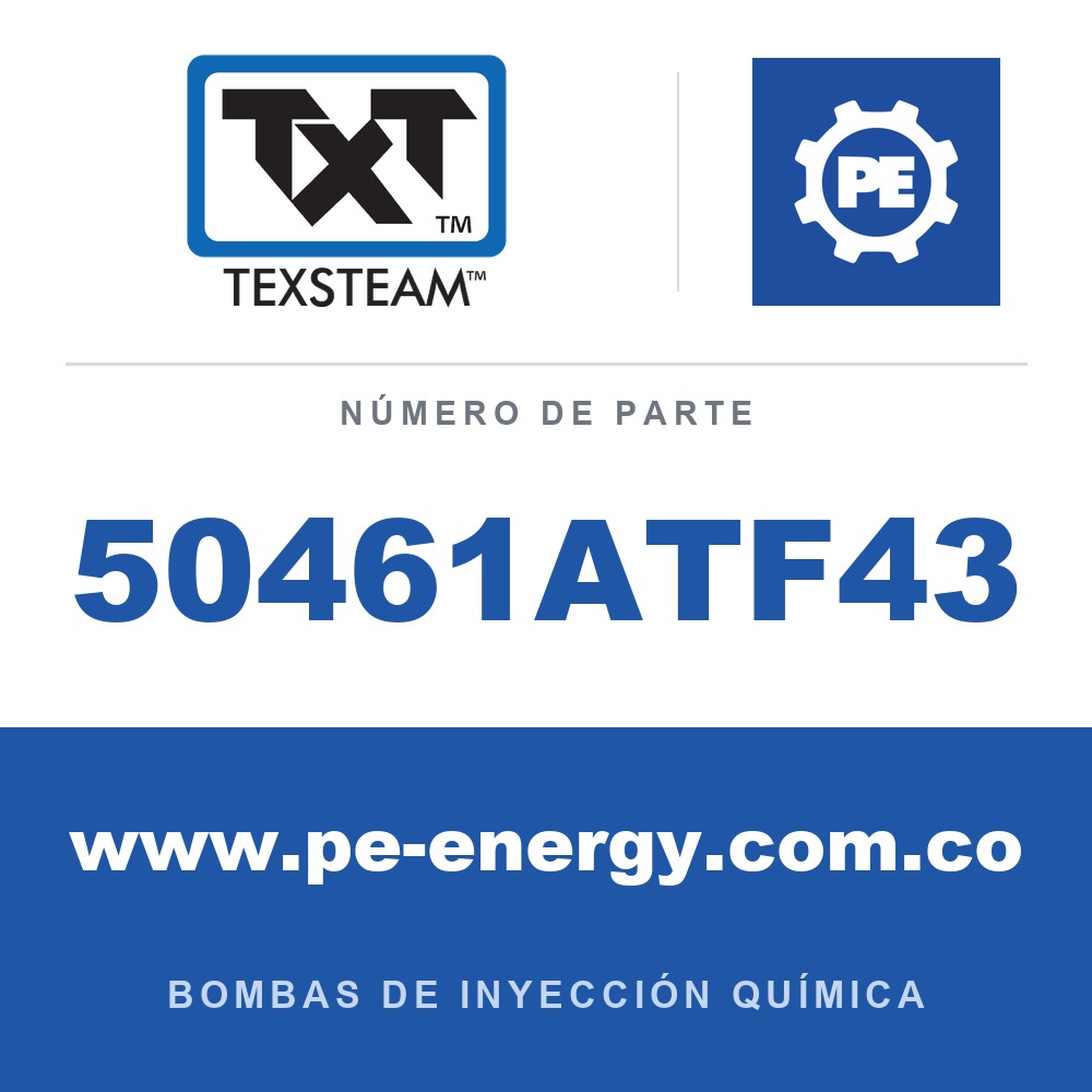 Texsteam 50461ATF43 Bomba - 5045 BOMBA (PUMP) SIMPLEX (SPLX) 3/4 SS T/T C/RFLTR/MANÓMETRO (GA), MS GAS AMARGO (SOUR GAS)