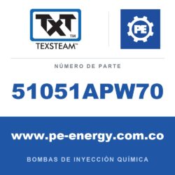 Texsteam 51051APW70 Bomba - 5105 BOMBA (PUMP) ESTÁNDAR (STD) 1/2 SS SDP/SDP C/GAS AMARGO (SOUR GAS) TRIM