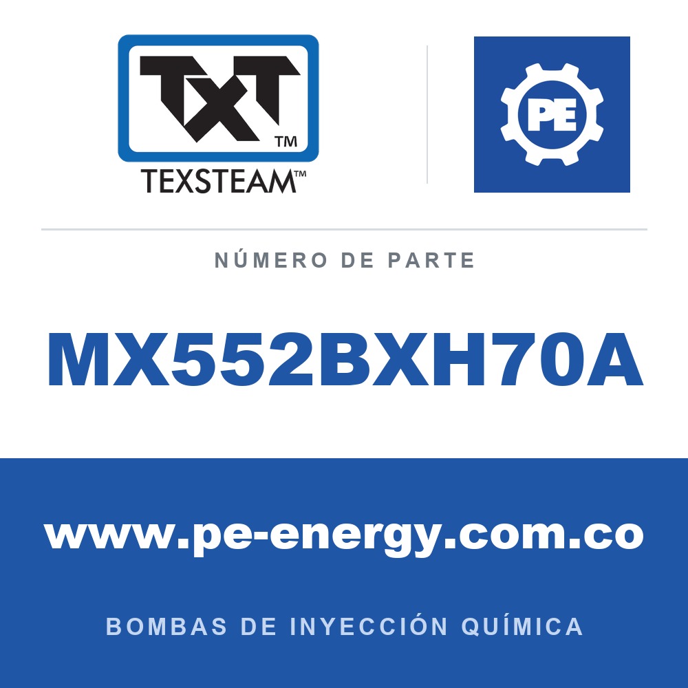 Texsteam MX552BXH70A Bomba - MX55-2 BOMBA (PUMP) 1/2 SS SDP/SDP DÚPLEX (DPLX) FILTRO (FILTER) Y LUBRICADOR (LUBRICATR)