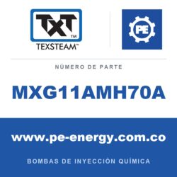 Texsteam MXG11AMH70A Bomba - MXG1-1 BOMBA (PUM) SIMPLEX (SPLX) SS SDP/SDP HORIZONTAL (HORZ) ESTÁNDAR (STD)