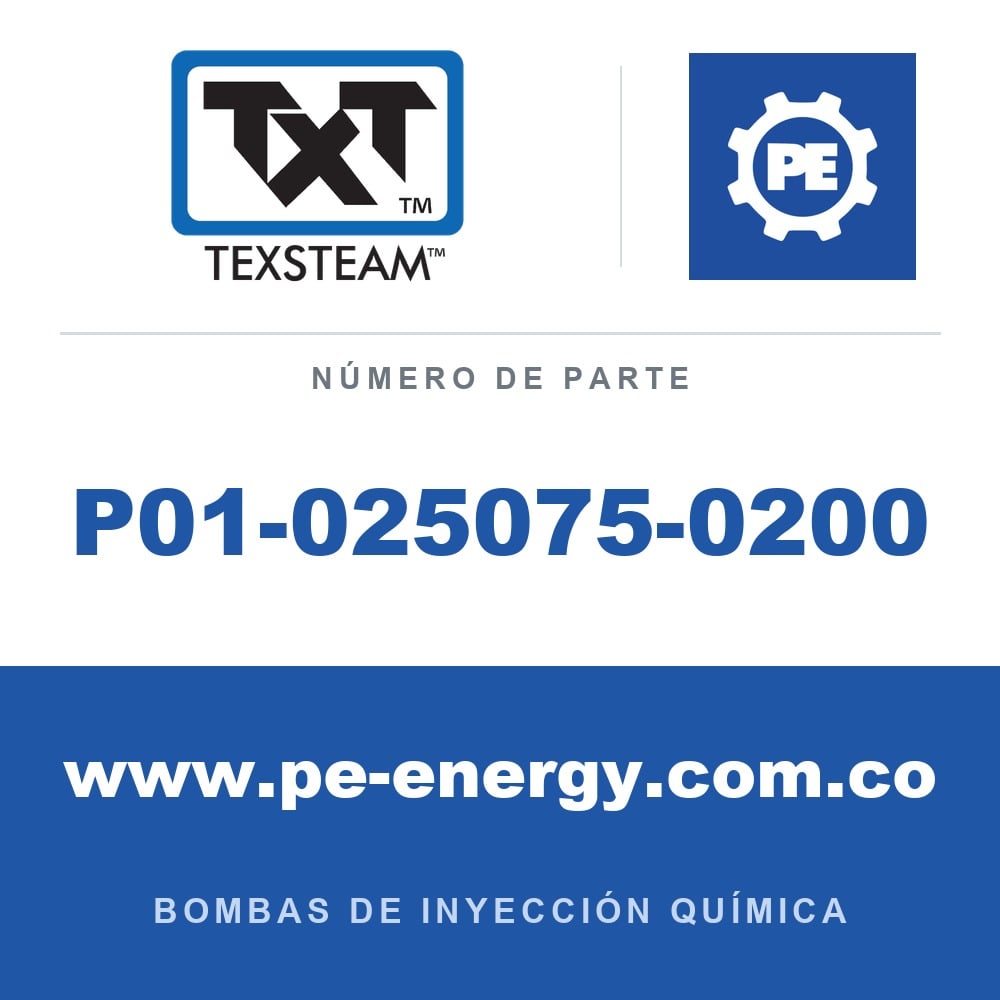 Texsteam P01-025075-0200 - Texsteam P01-025075-0200 - Componente de Tornillería y Herraje